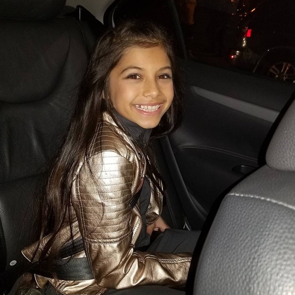 🎉HP🎉 Art Class Gold Moto Jacket - Picture 4 of 8